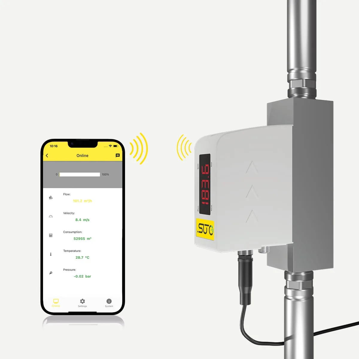 Compact vacuum flow meter for precise monitoring of performance vacuum pumps. - Image 4